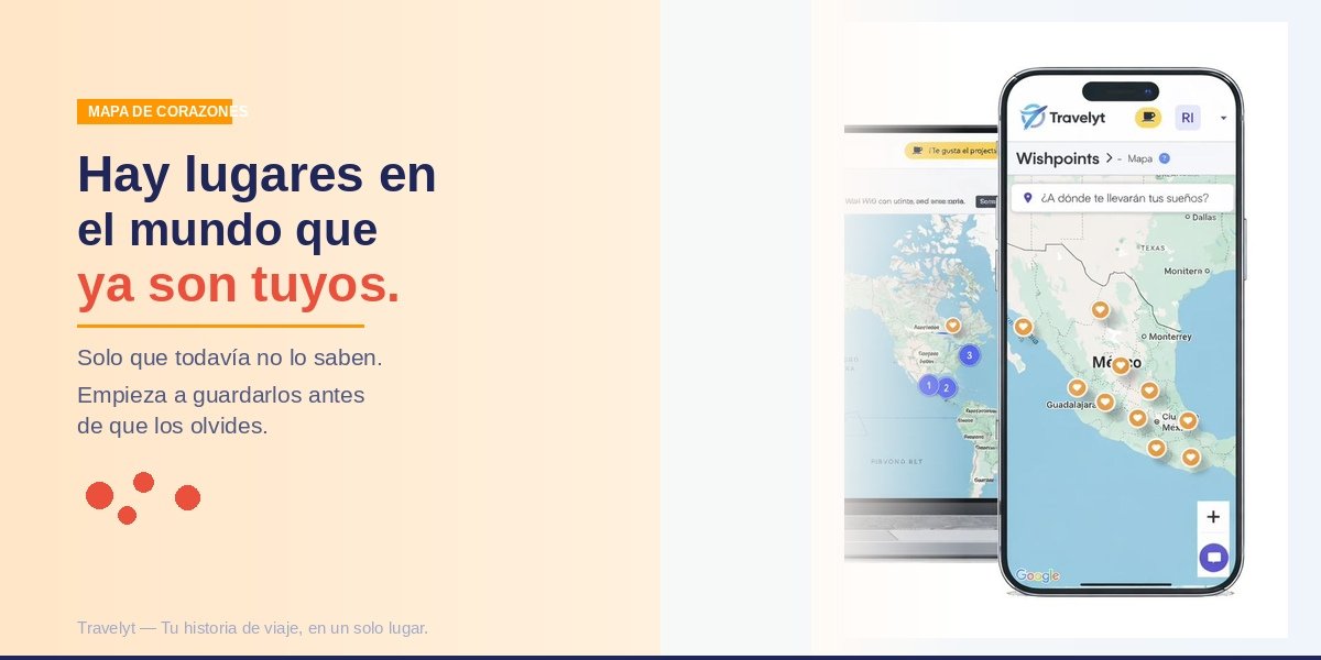 Cómo llenar tu mapa de corazones antes de viajar